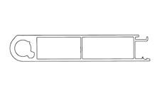 Topprofil bagklap kærre 2373mm - 1