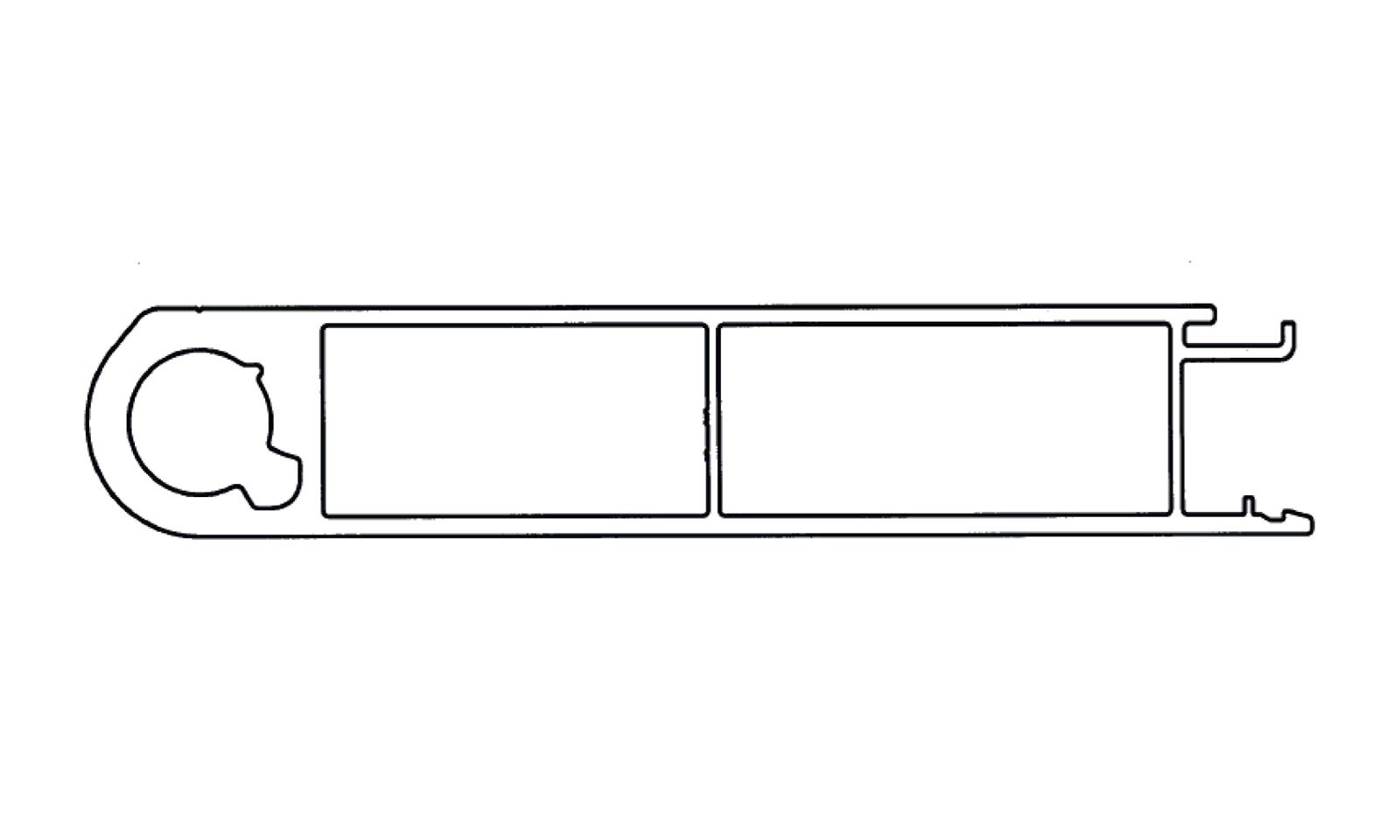 Topprofil bagklap kærre 2373mm