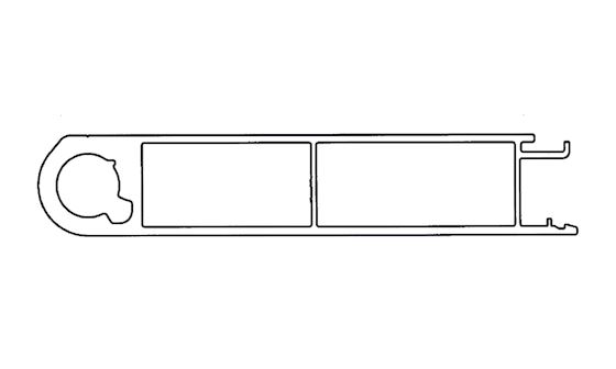 Topprofil bagklap kærre 2373mm