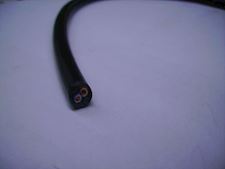 Kabel 2x1 kv. sort/rund - 1
