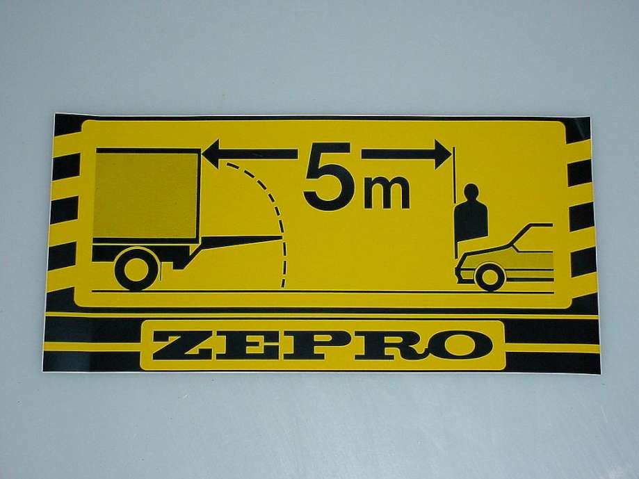 Skilt "afstand 5 meter"