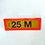 Skilt modulvogntog "25 meter"