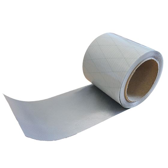 Presenning tape 100mm 5m sølv