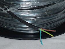 Kabel 3x1 kv. sort - 1