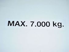 Mærkat max 7000KG - 1