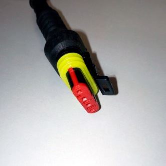 Baglygte 3-kammer m. 2m ledning 'KF'