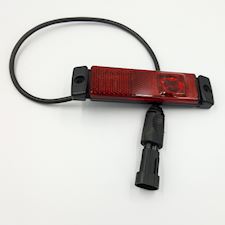 Positionslygte rød LED fladsti - 1